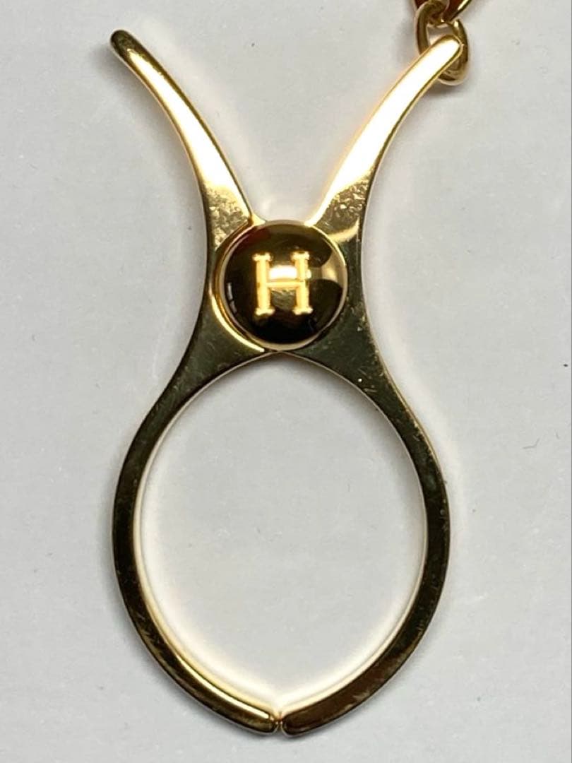 美品　HERMES エルメス　フィルー　ゴールド金具　グローブホルダー　チャーム