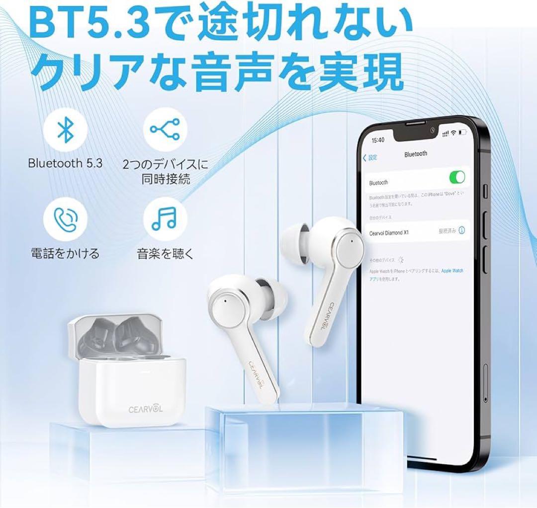 集音器 Bluetooth5.3 ワイヤレス イヤホン型 高齢者若者向け 年寄り