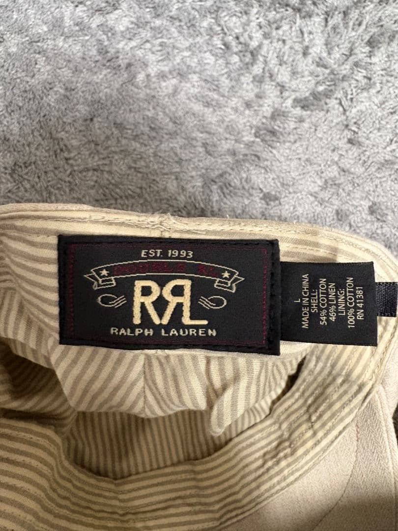 RRL ラルフローレン キャスケット コットンリネン L