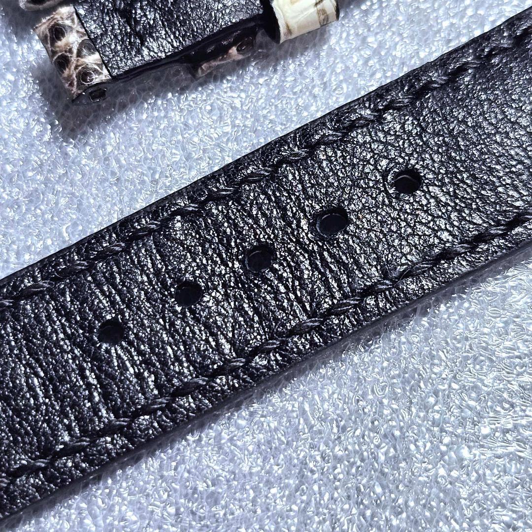 20mm/16mm リザード Lizard革 時計ベルト 尾錠幅16mm