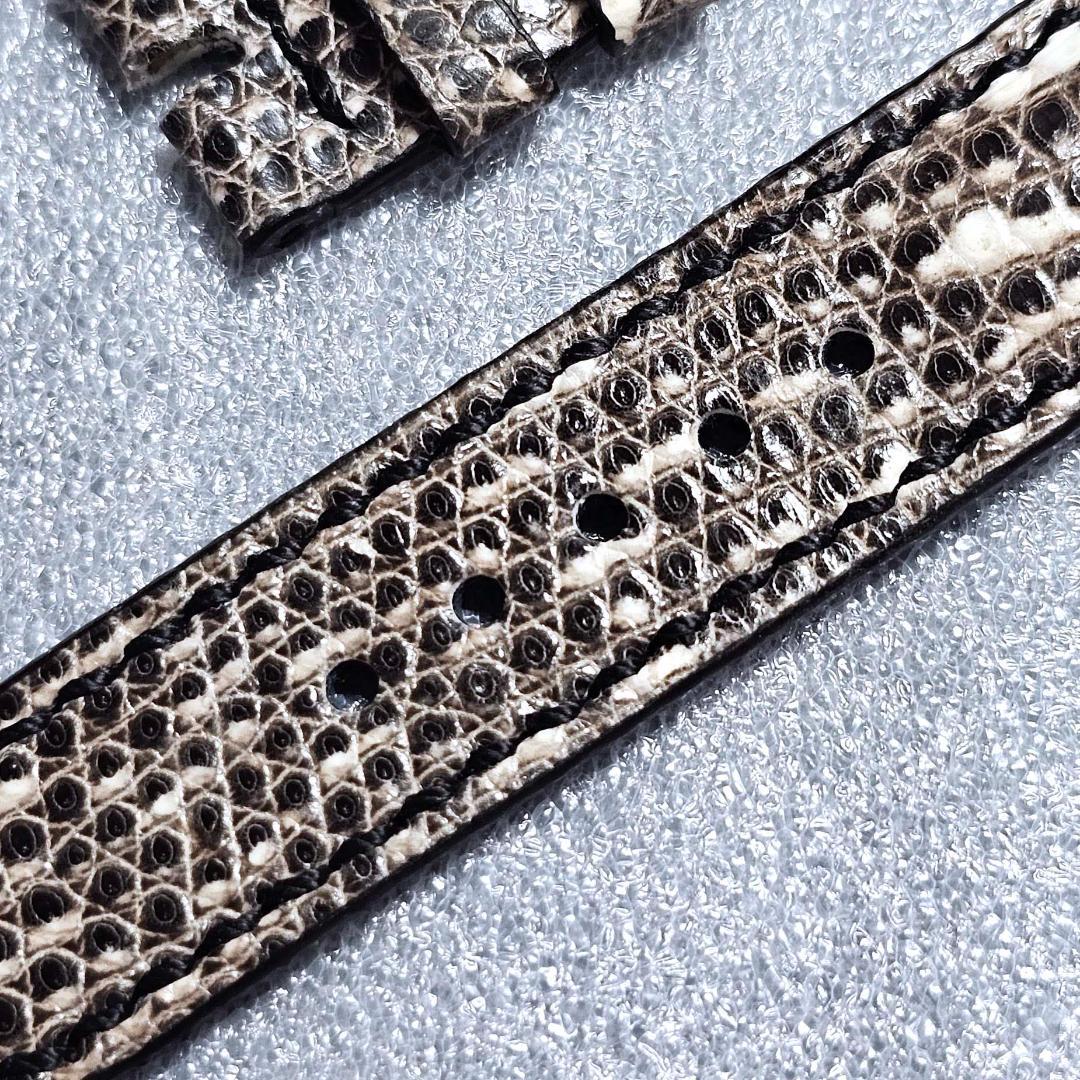 20mm/16mm リザード Lizard革 時計ベルト 尾錠幅16mm
