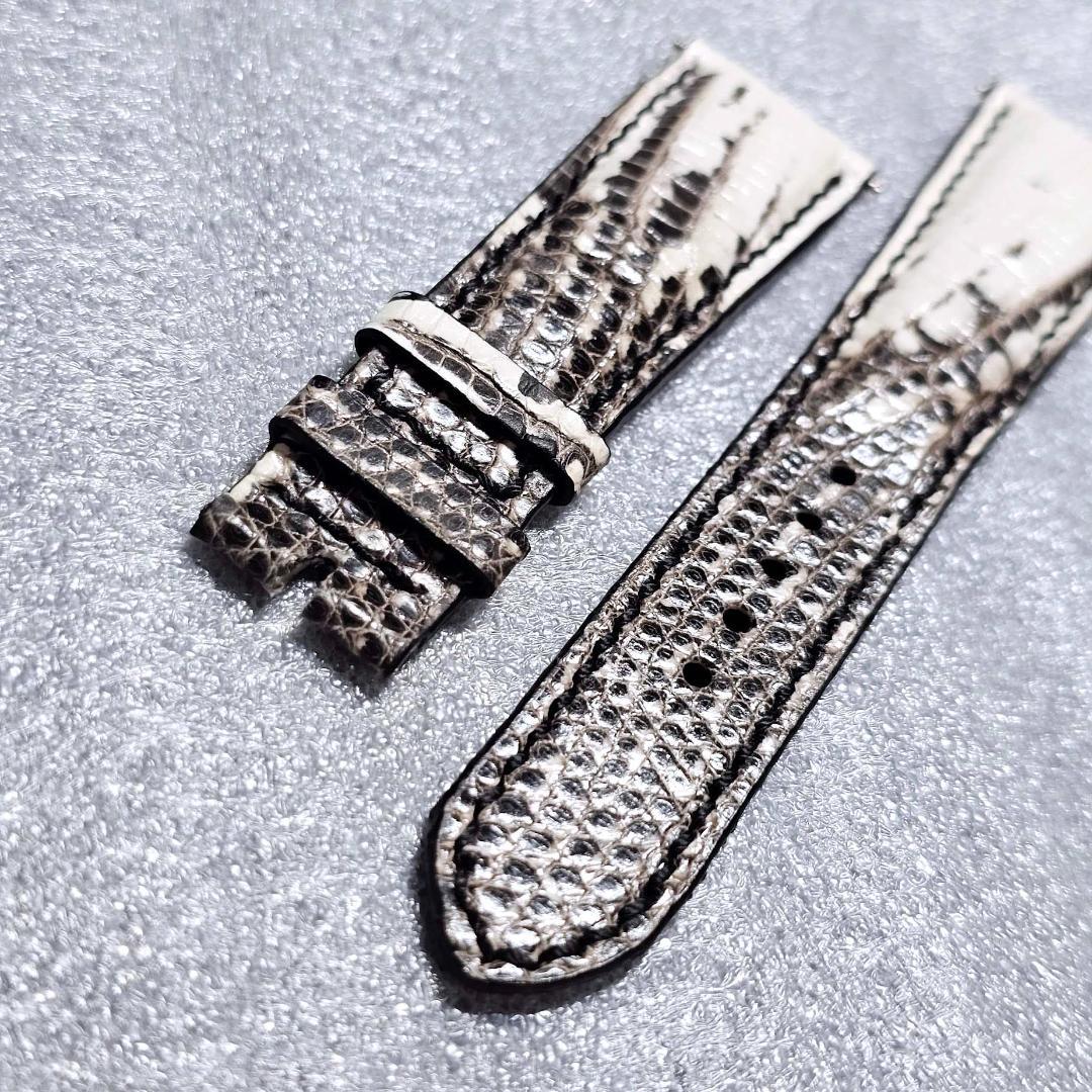 20mm/16mm リザード Lizard革 時計ベルト 尾錠幅16mm