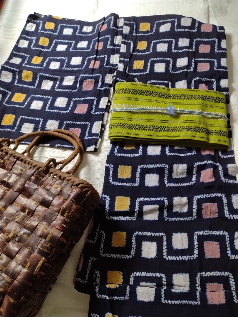 高級浴衣　有松鳴海絞りの浴衣