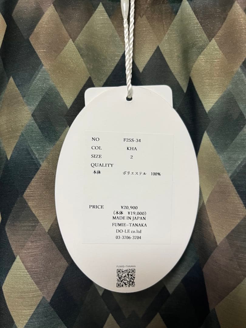 2025SS FUMIE＝TANAKA / シアー ロングスリーブ Tシャツ