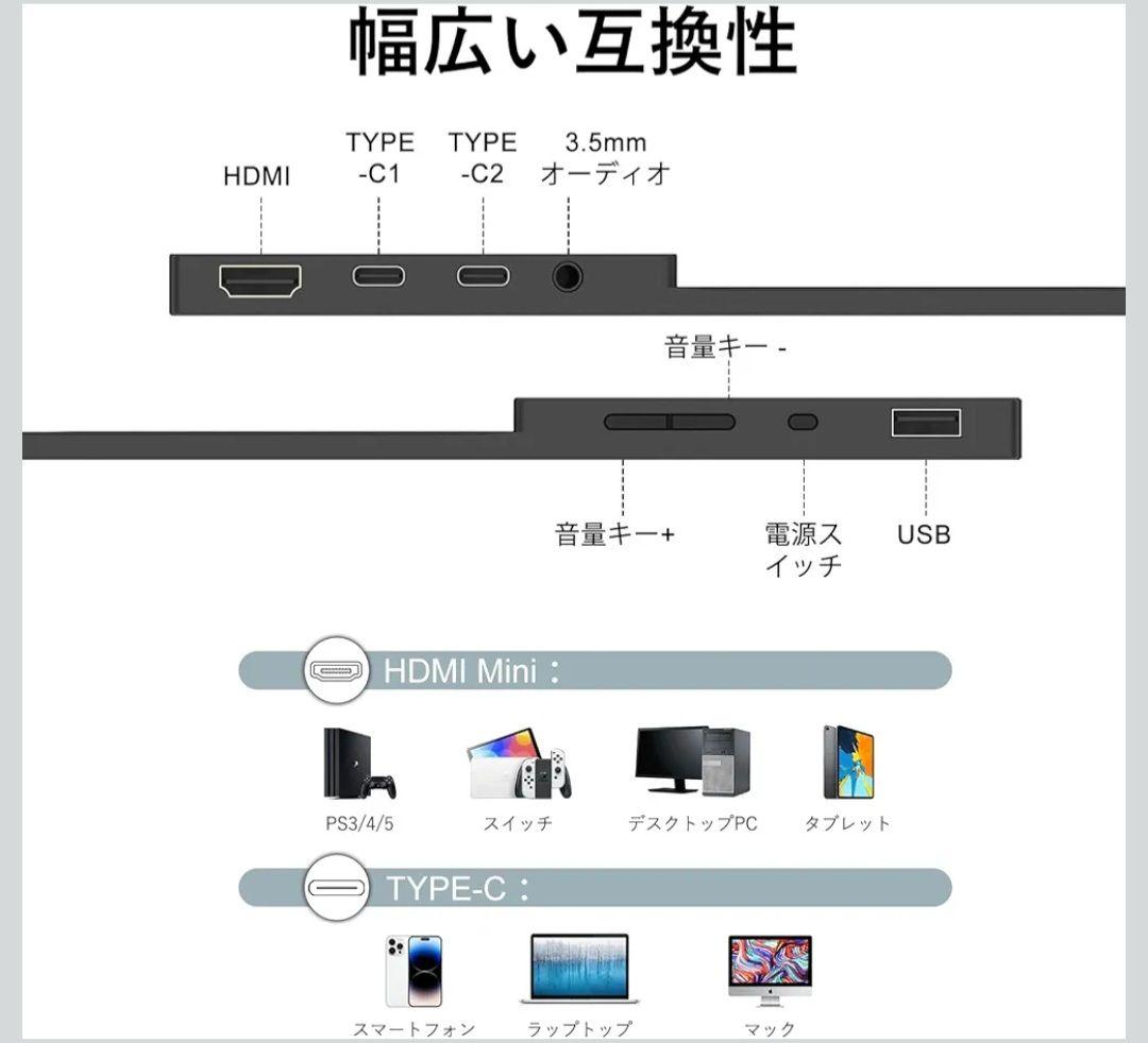 【送料無料】15.6インチ タッチパネルモバイルモニター