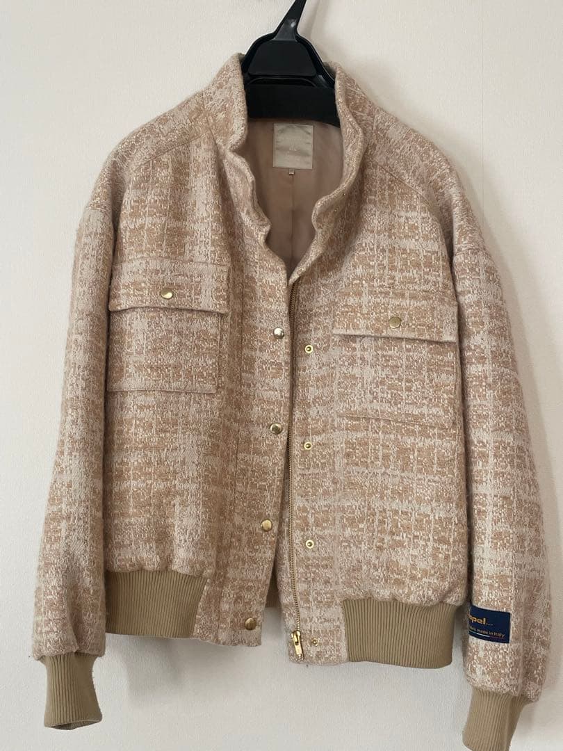 ラーモワールドゥリュクス　ブルゾン　ウール　ジャケット　ツイード