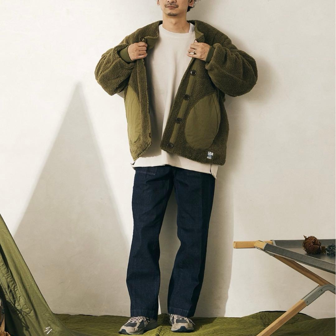 子*鉄様 ARMY TWILL/アーミーツイル　別注 リバーシブル ノーカラーブ