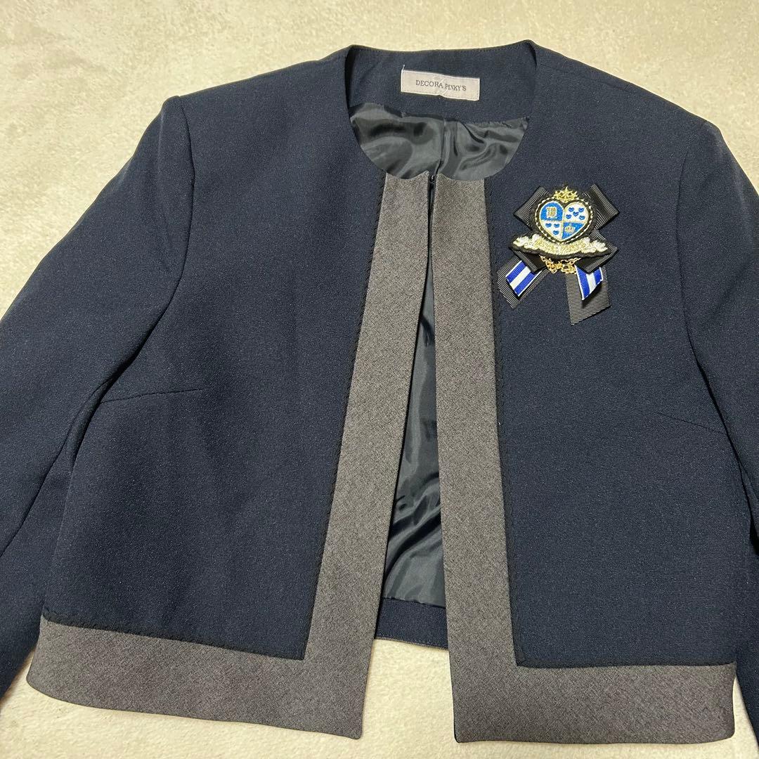 【DECORA PINKY'S】セットアップ　160 3点セット　バイカラー