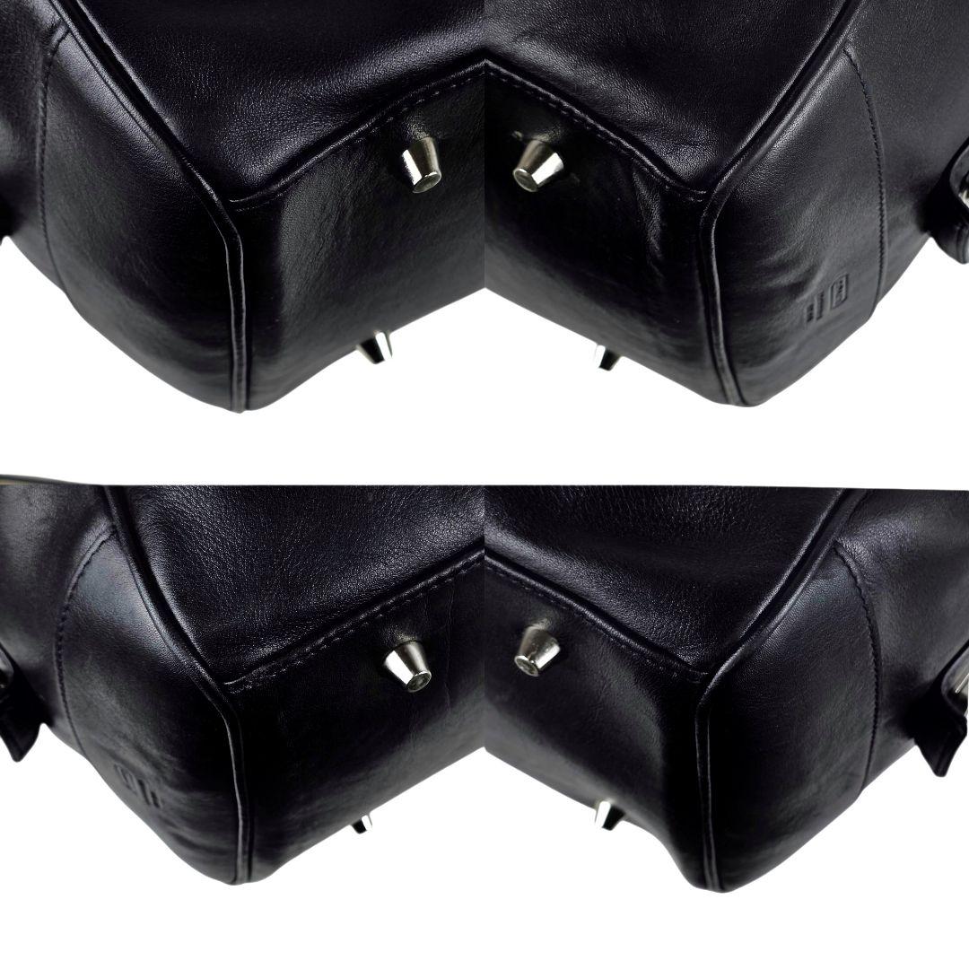 美品 コーチ COACH オールレザー ボストンバッグ トラベルバッグ ブラック