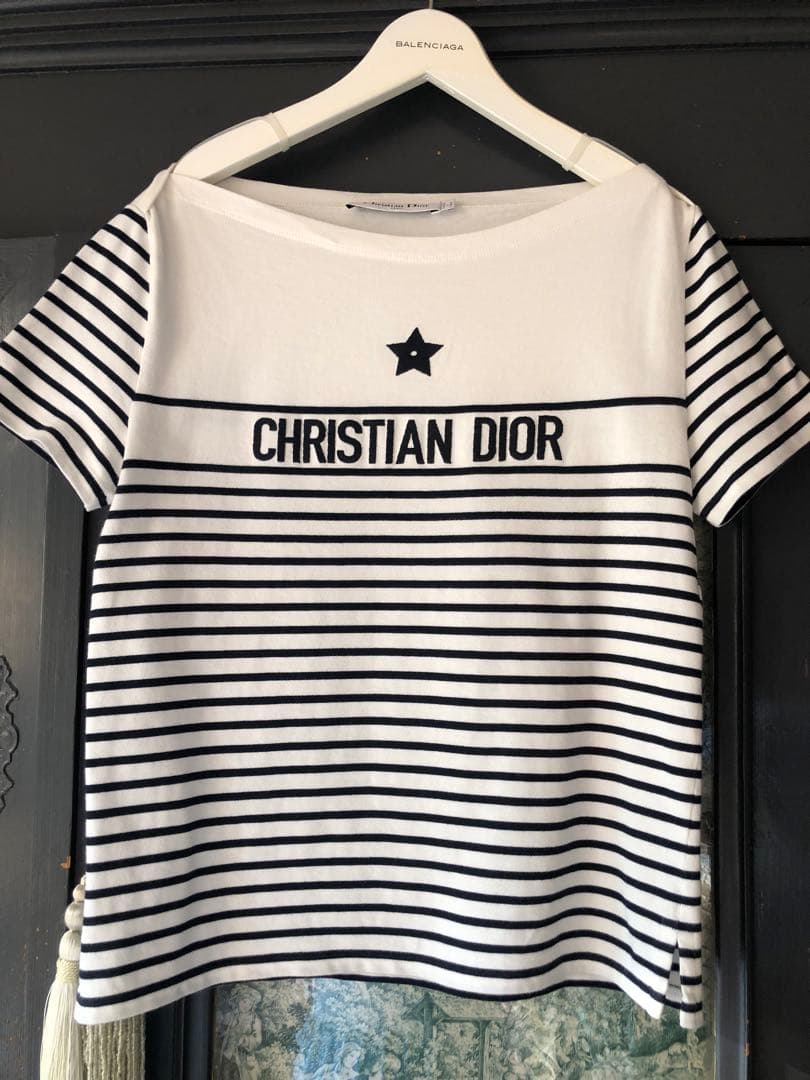 CHRISTIAN DIOR ストライプ 半袖Tシャツ
