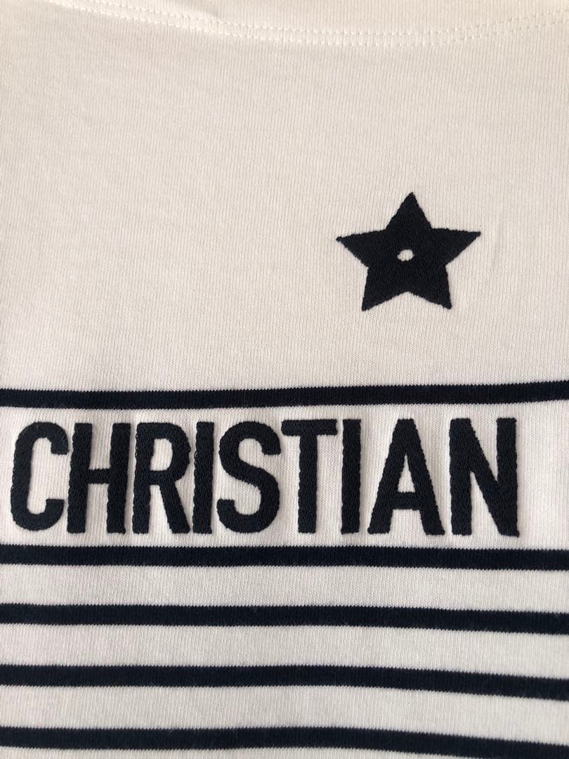 CHRISTIAN DIOR ストライプ 半袖Tシャツ