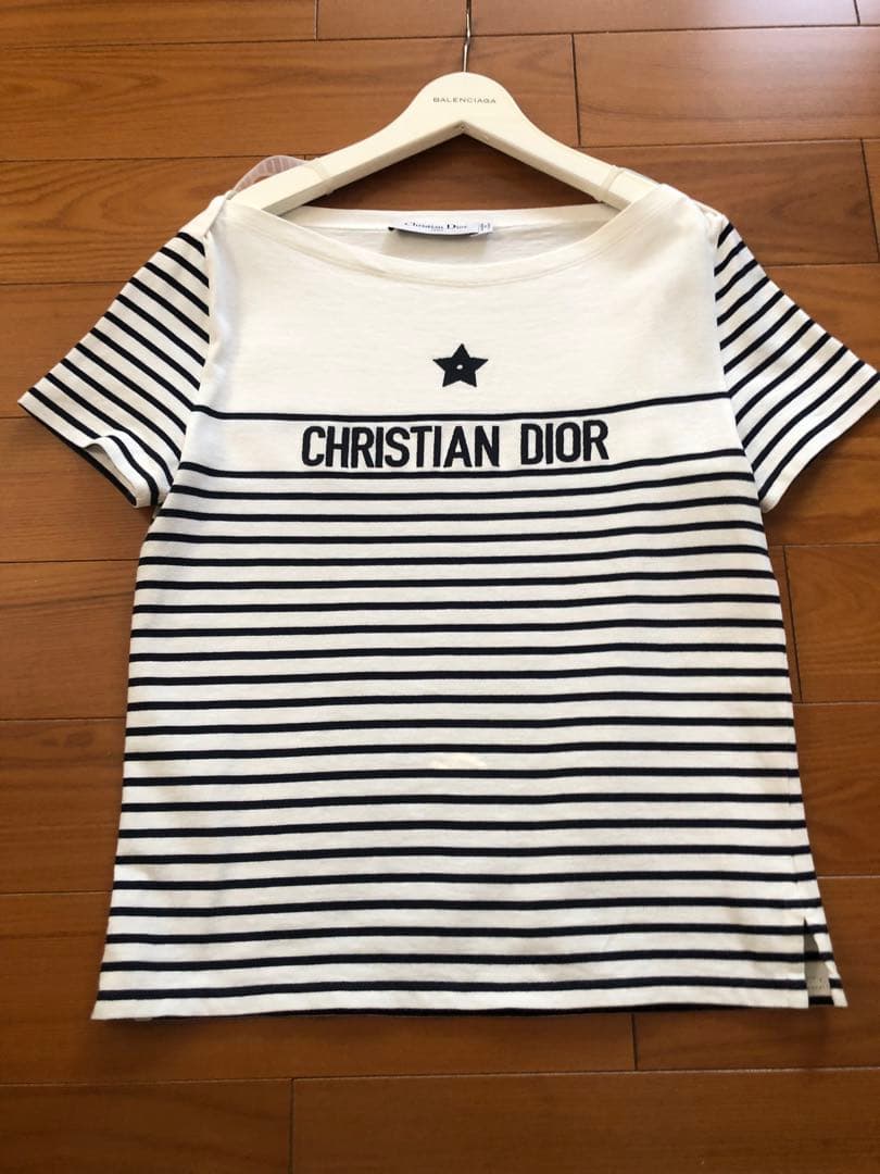 CHRISTIAN DIOR ストライプ 半袖Tシャツ