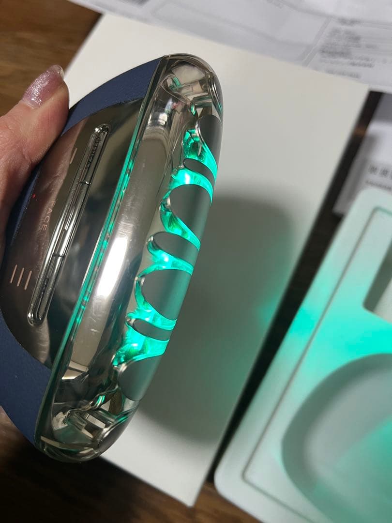 YAMAN 美顔器 充電式 ネイビー 美容液付き