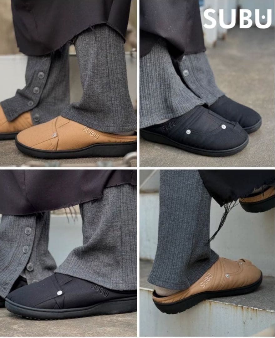 subu 韓国限定 カーペンターサンダル ブラック