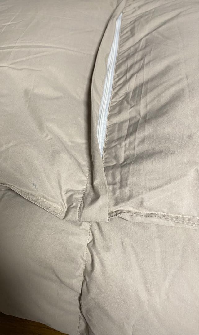 #2031❤️通販生活 ダウン 掛け布団❤️ダブル❤️二枚重ね❤️羽毛布団 ミンシャン