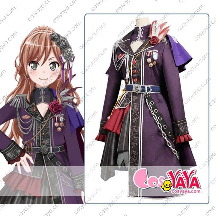 Roselia 今井リサ 3th liveコスプレ衣装　ウィッグセット　女性XL