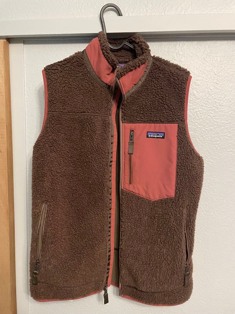 Patagonia フリース ダウンベスト Lサイズ 茶色