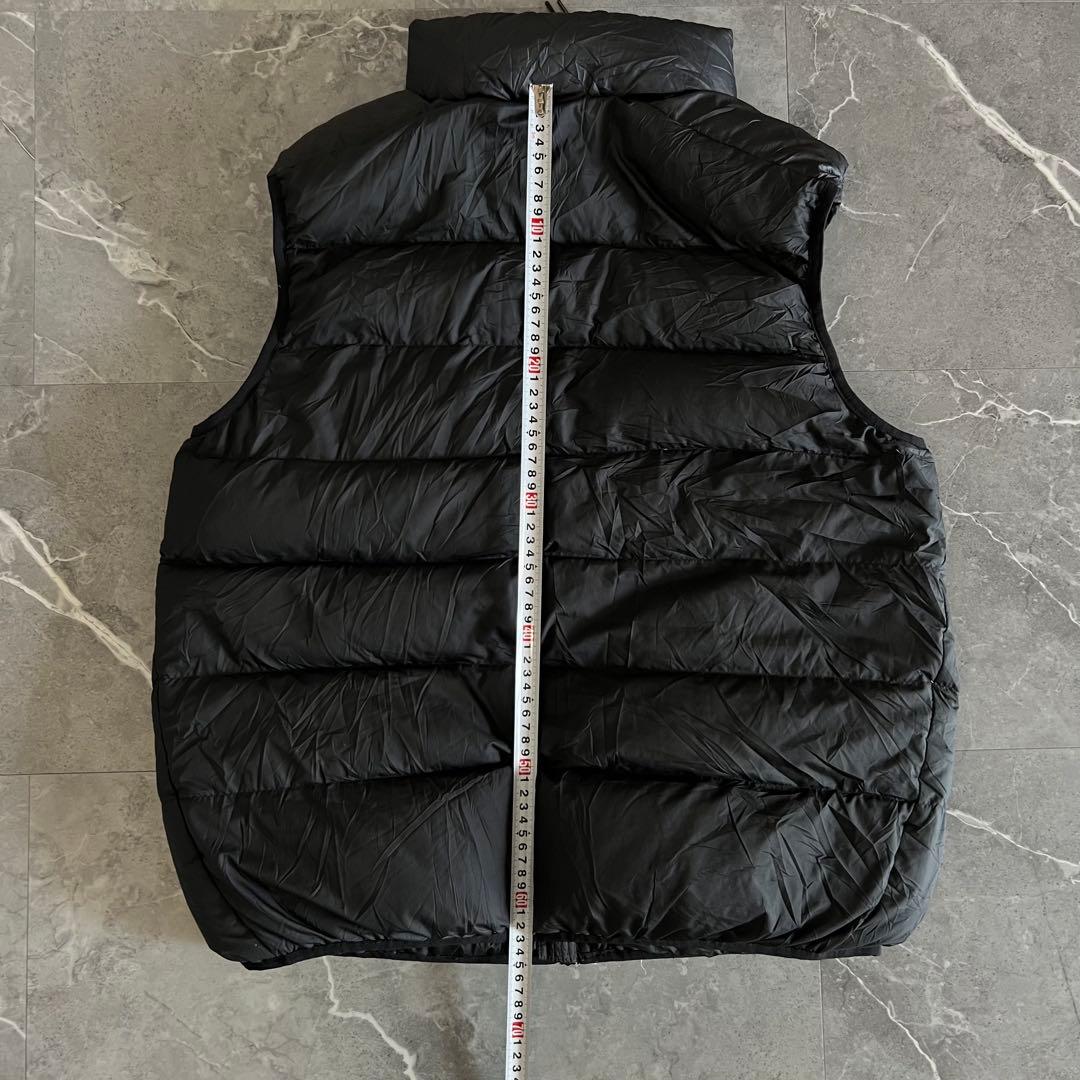 NIKE ブラック ダウンベスト スウォッシ　ワンポイントロゴ　肉厚　XL