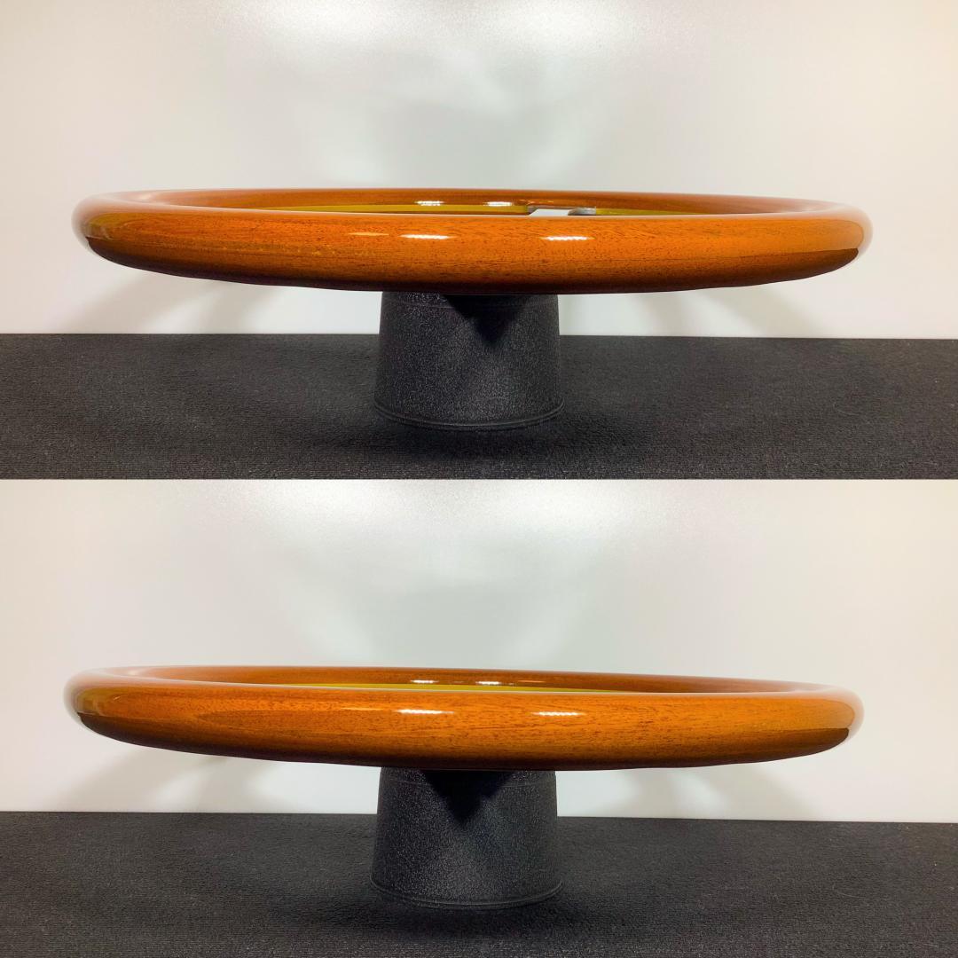 美品 ナルディ クラシック ウッドステアリング ポリッシュスポーク 36.5φ