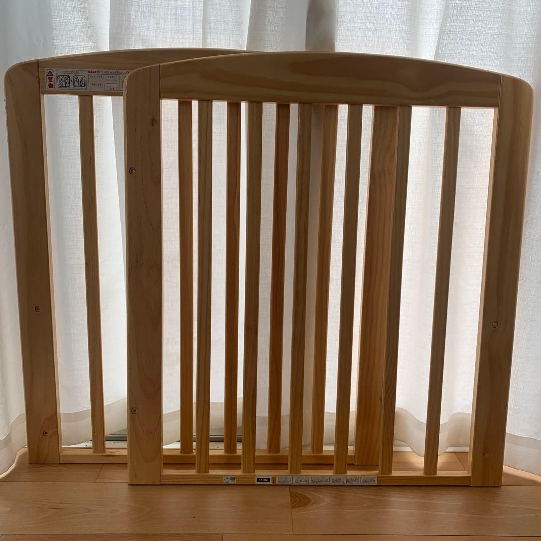 KATOJI カトージ ベビーベッド　マットレス、カバー、クッション付