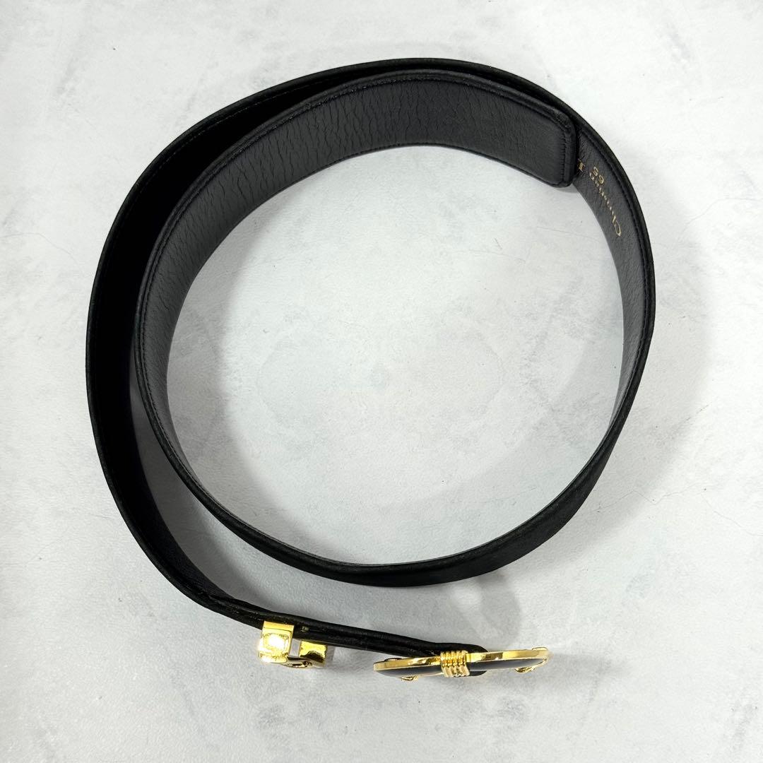 【vintage Dior】スエード ベルト ゴールド　ストーン 00s Y2K