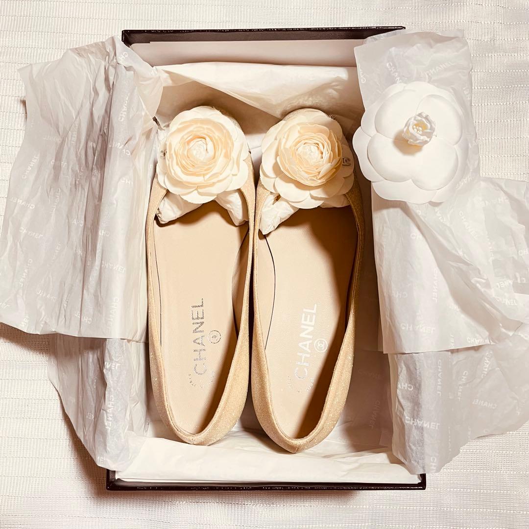 CHANEL バレエシューズ 37.5 C