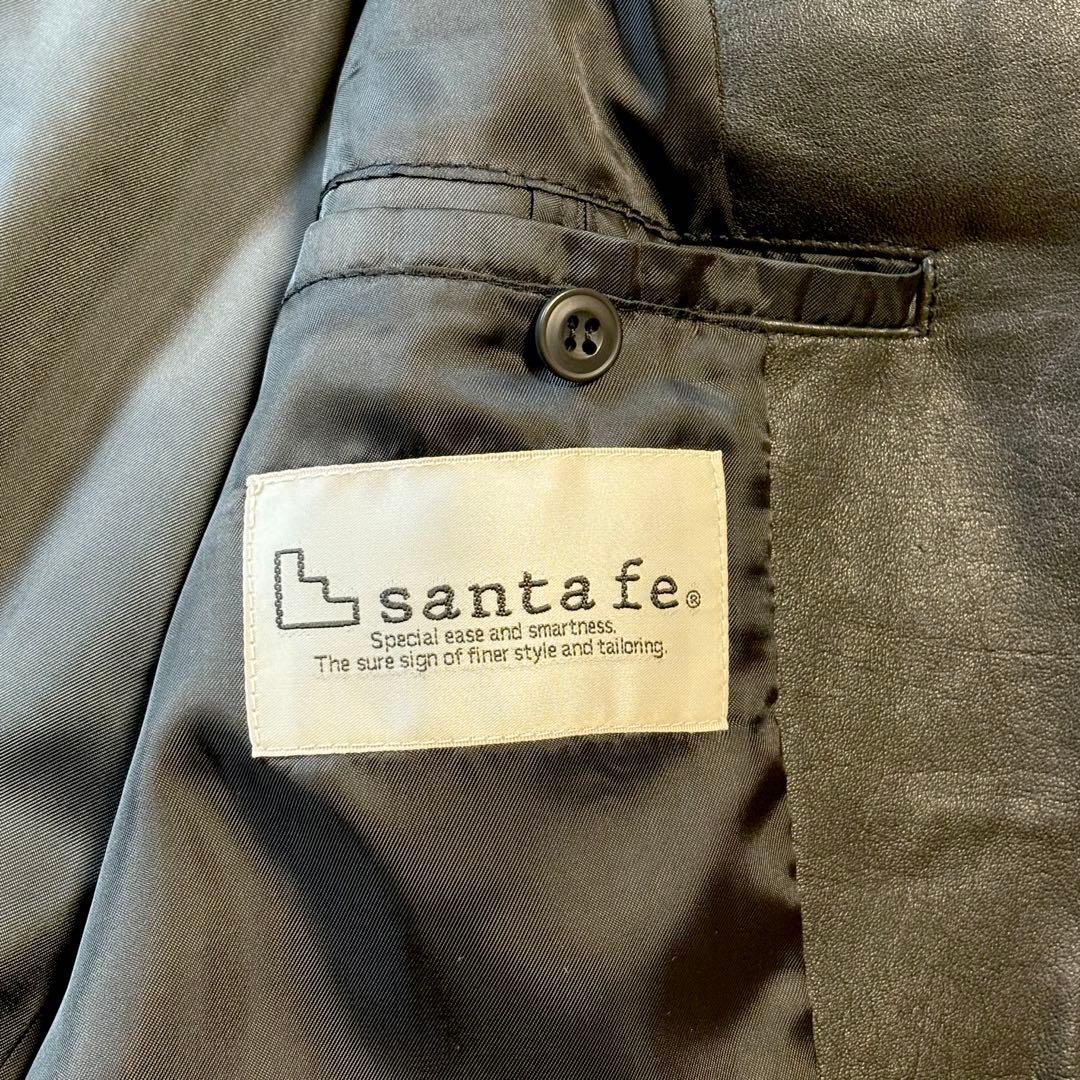 santafe レザー テーラードジャケット イントレチャート size 50