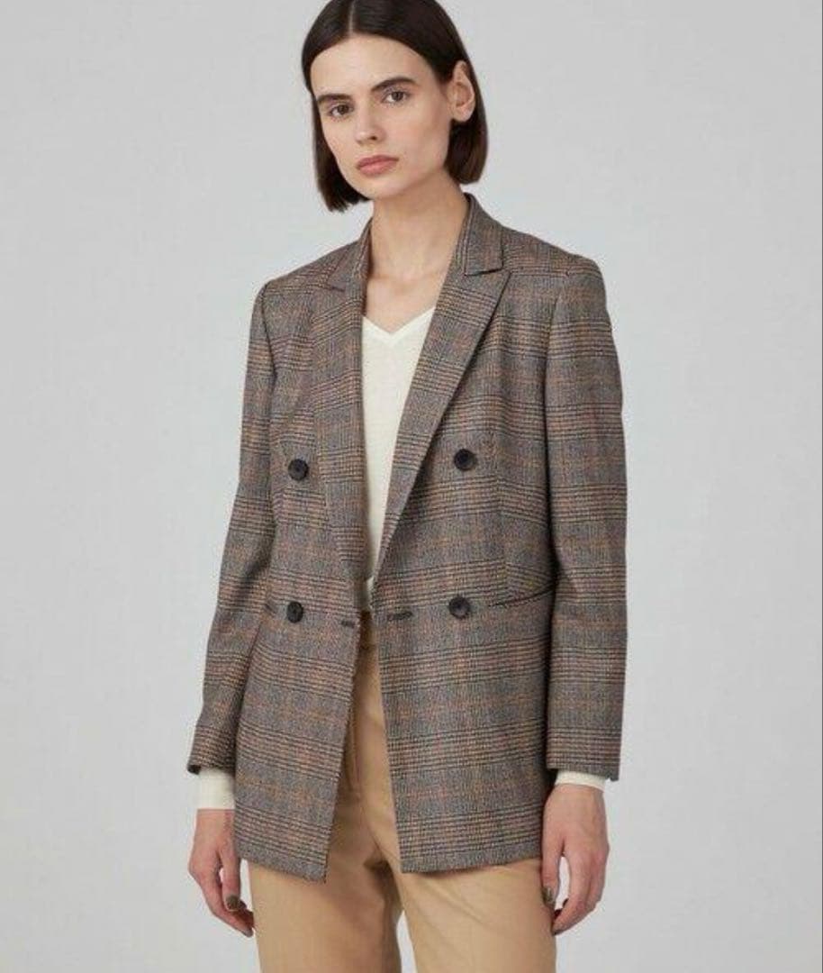 【専用】トゥモローランドコレクション シックブルー ダブルブレストジャケット