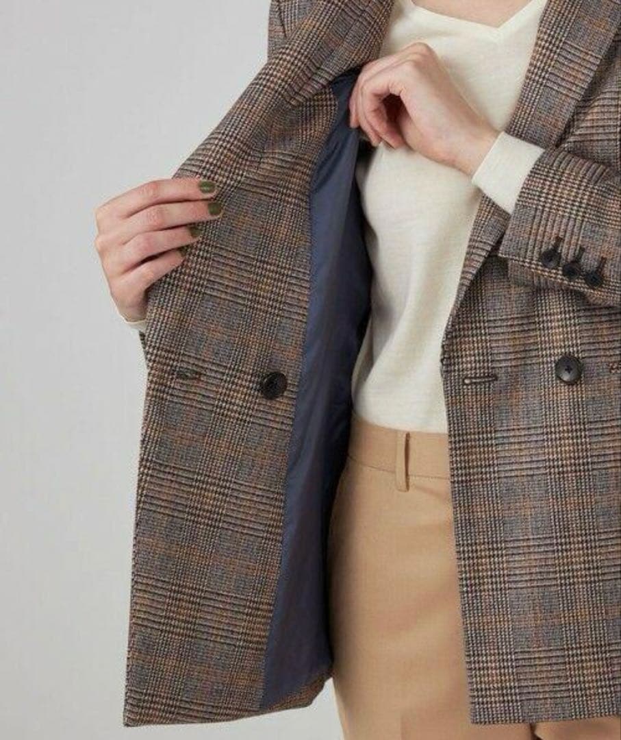 【専用】トゥモローランドコレクション シックブルー ダブルブレストジャケット