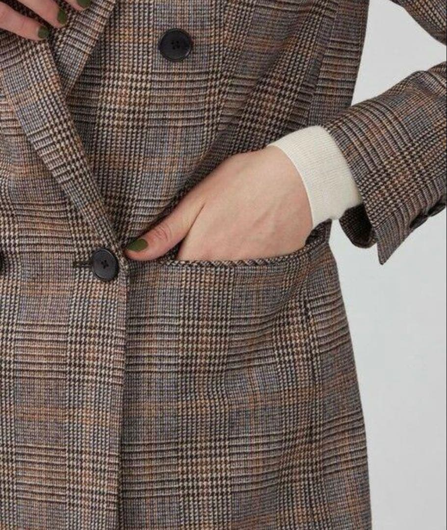 【専用】トゥモローランドコレクション シックブルー ダブルブレストジャケット