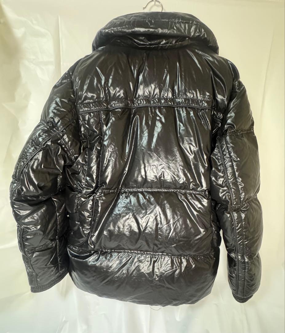 モンクレール　黒　サイズ1 ダウンジャケット　ワッペン