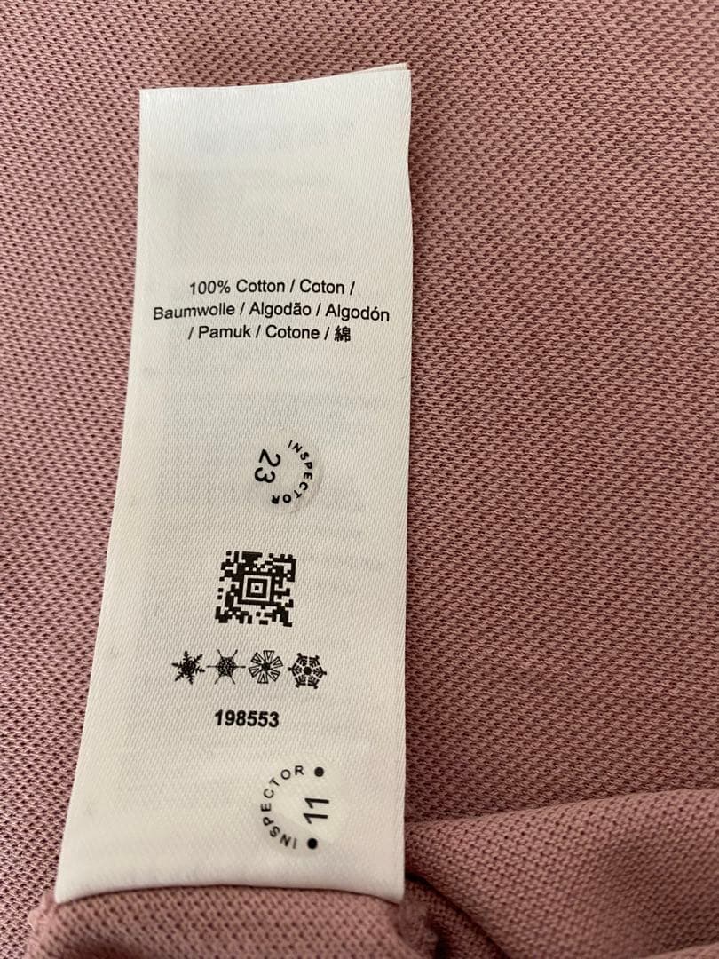 FRED PERRY ピンク ポロシャツ UK 8