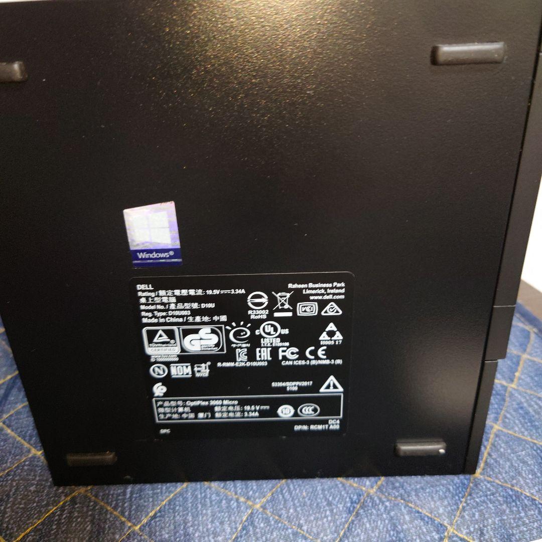 Windowsデスクトップ DELL OptiPlex3060Micro i7-8700T Win11Pro