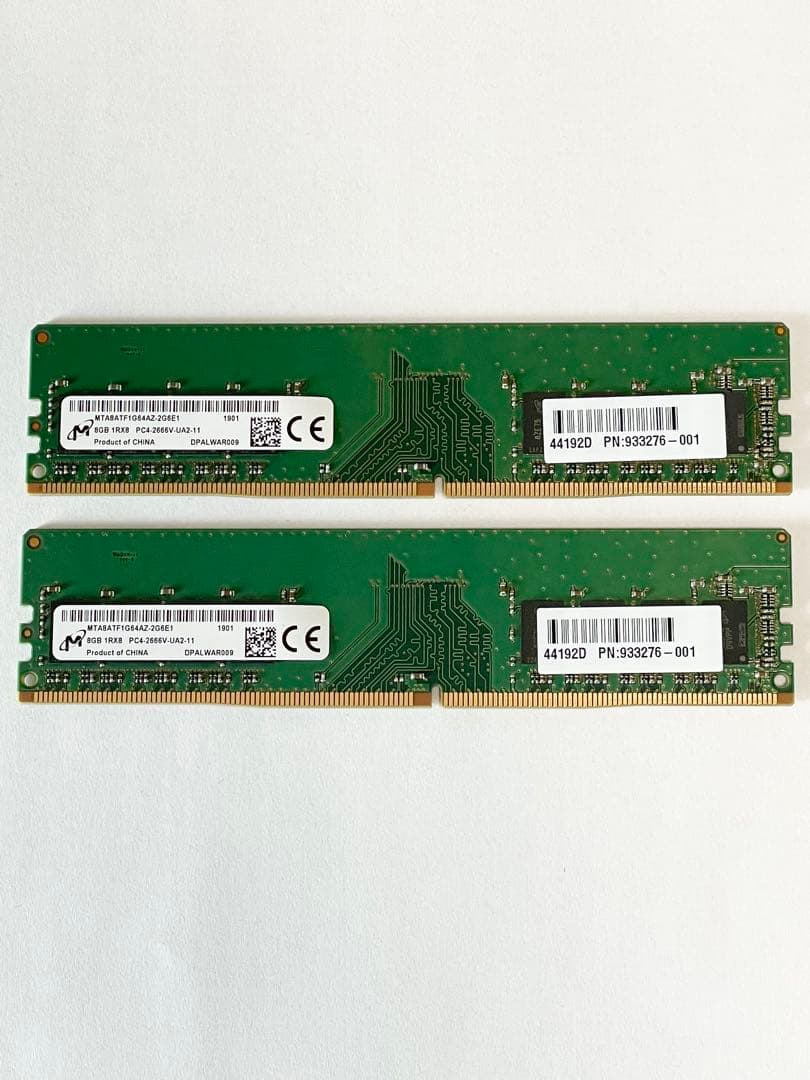Micron PC4-2666V 8GB メモリ 8×2(16GB)
