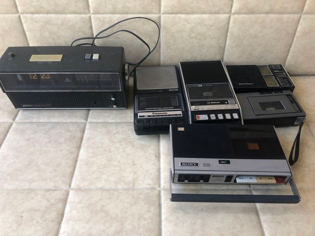 SONYカセットテープレコーダTC‐1150などまとめ5台ジャンク(G20)