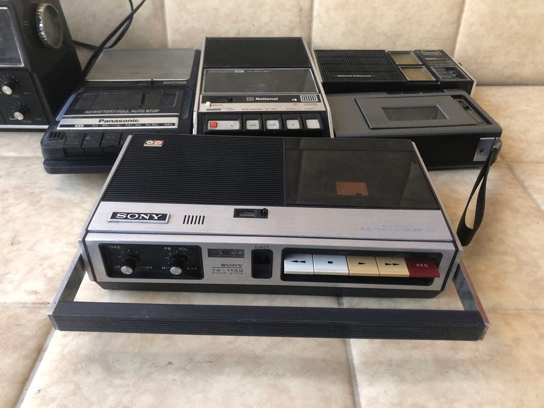 SONYカセットテープレコーダTC‐1150などまとめ5台ジャンク(G20)