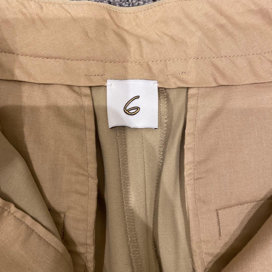 ベージュ ショートパンツ 6ロク