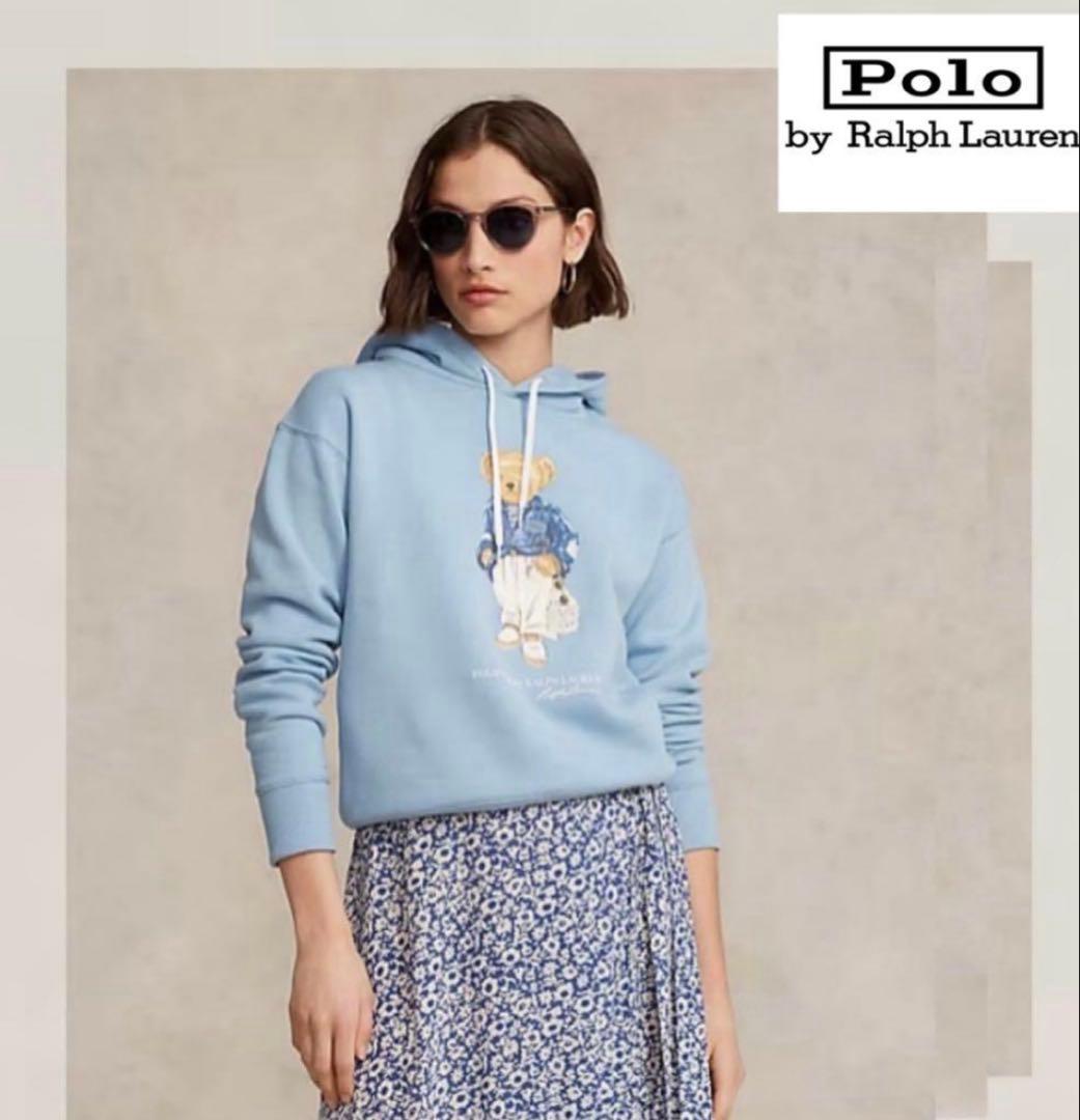 POLO Ralph Lauren ポロラルフローレン 水色パーカー　XS