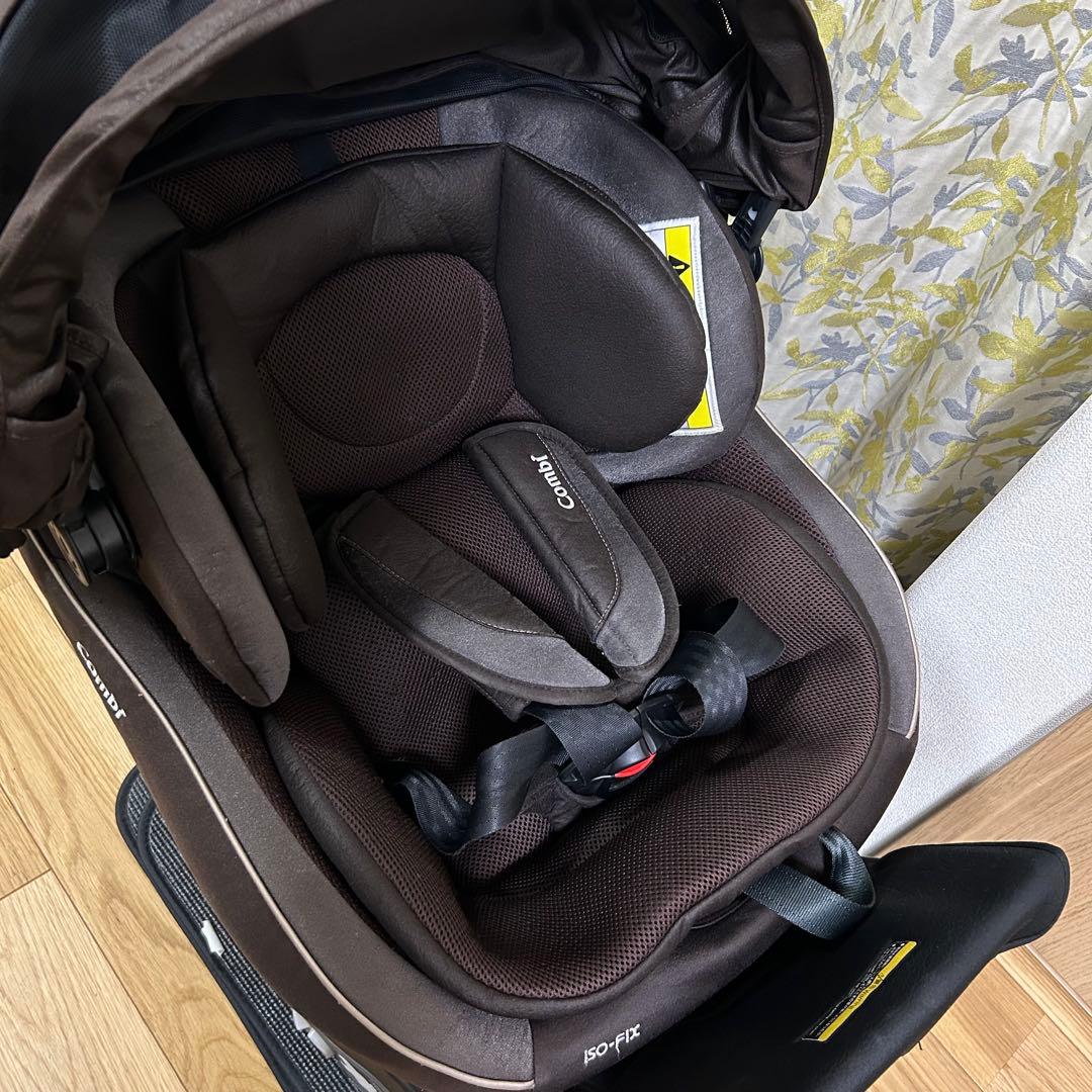 洗濯済み　combi クルムーヴスマート　isofix JG-650 ブラウン
