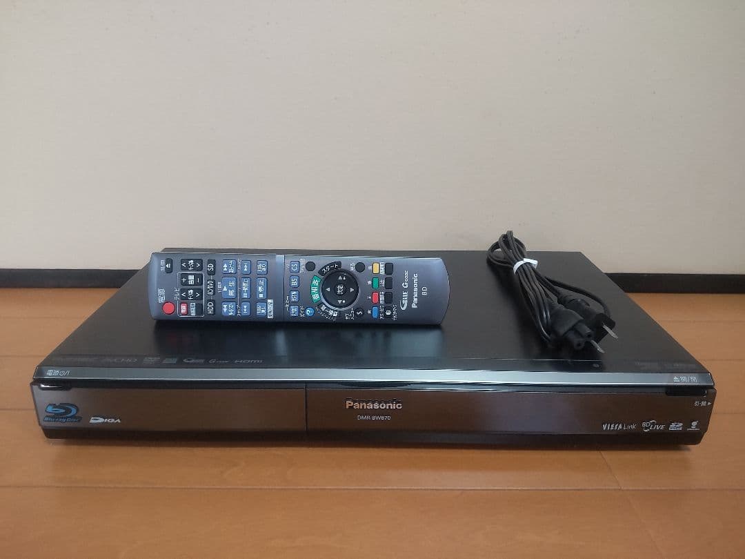 パナソニック　DIGA DMR―BW870 1TB　プチメンテ済み