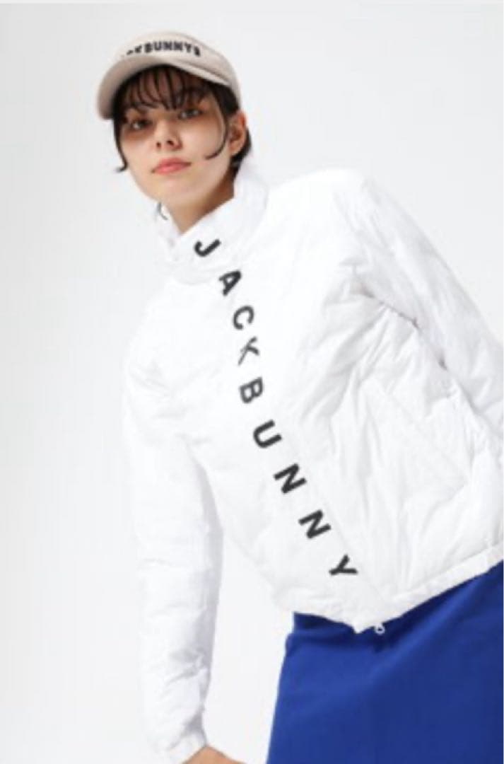 美品 JACK BUNNY ジャックバニー 中綿ジャンパー ブルゾン 白 2