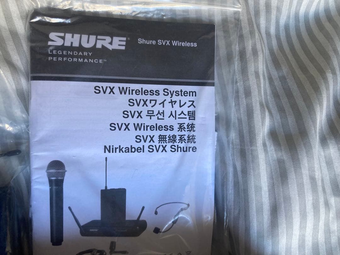 Shure SVX Wireless System デュアルマイク