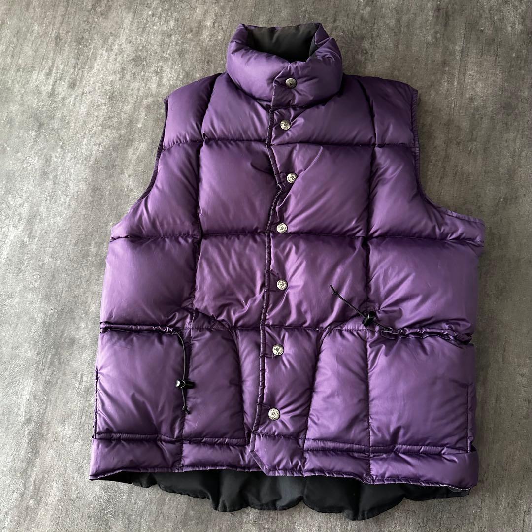 SIERRA DESIGNS リバーシブルダウンベスト ブラック/パープル