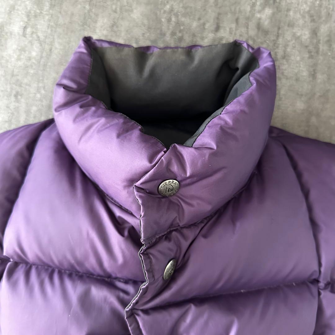 SIERRA DESIGNS リバーシブルダウンベスト ブラック/パープル