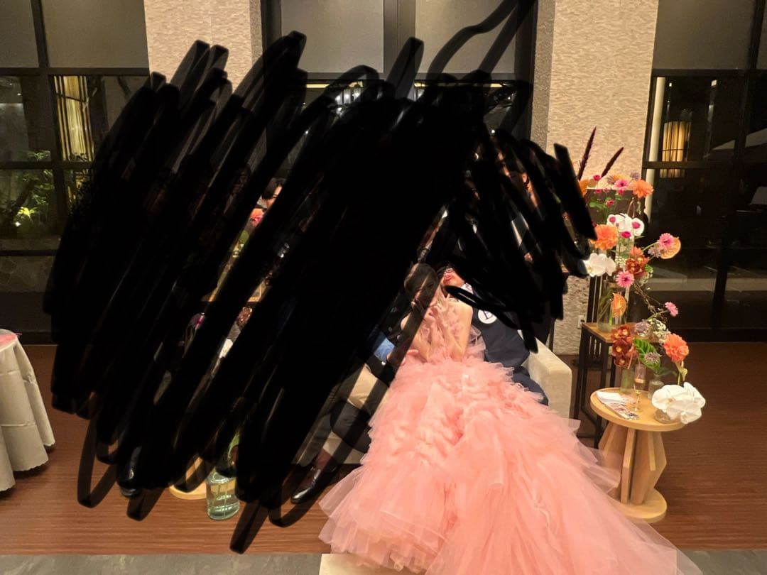 ピンクカラードレス カラードレス 結婚式ドレス