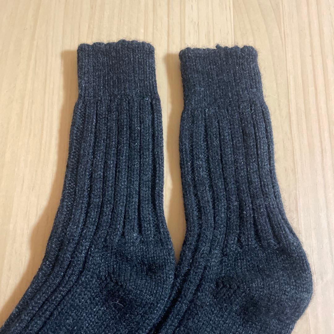 [新品]THE ELDER STATESMAN カシミアソックス 靴下 グレー