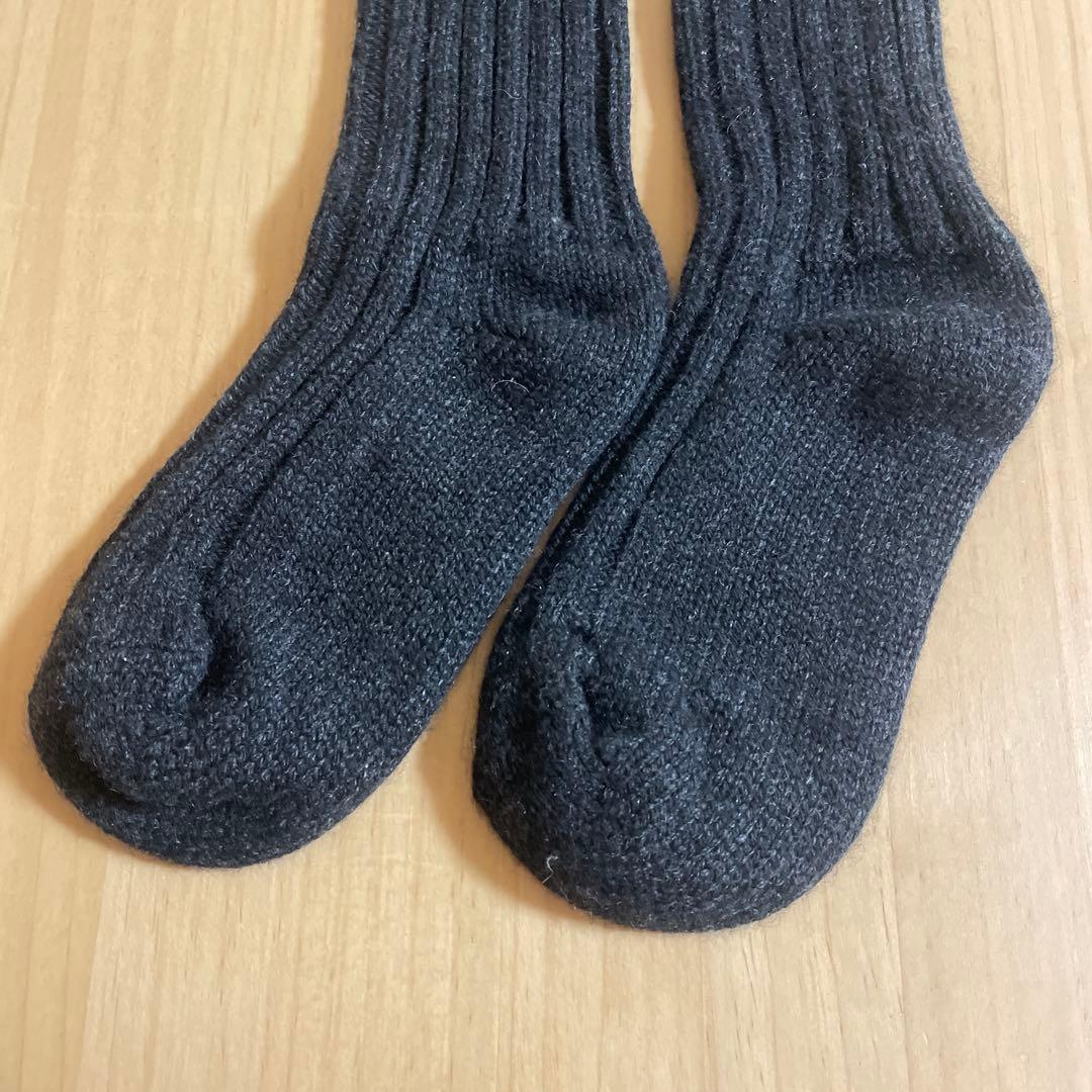 [新品]THE ELDER STATESMAN カシミアソックス 靴下 グレー