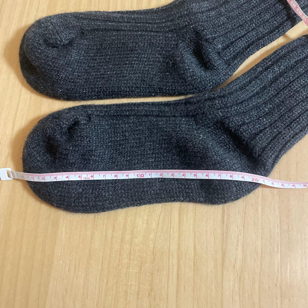 [新品]THE ELDER STATESMAN カシミアソックス 靴下 グレー