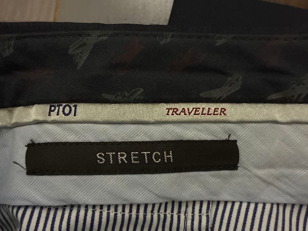 PT01 TRAVELLER スラックス ネイビー グレー 50
