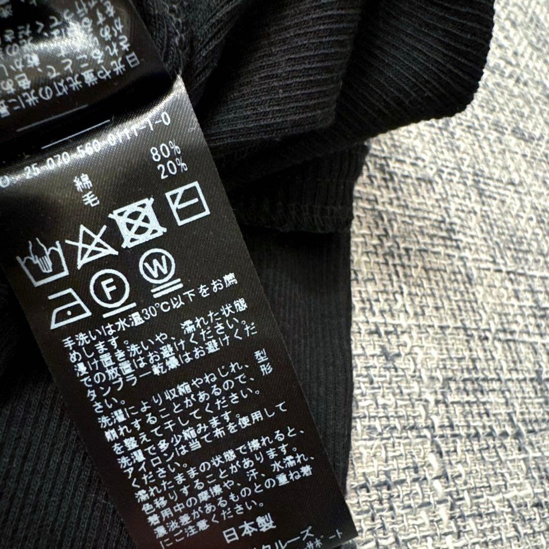 新品 アパルトモンRIB LONGSLEEVE T-SHIRT ブラック